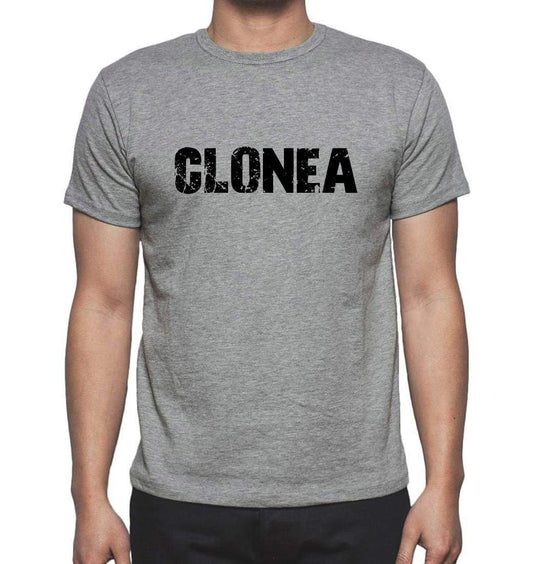 Clonea Grey Mens Short Sleeve Round Neck T-Shirt 00018 - Grey / S - Casual
