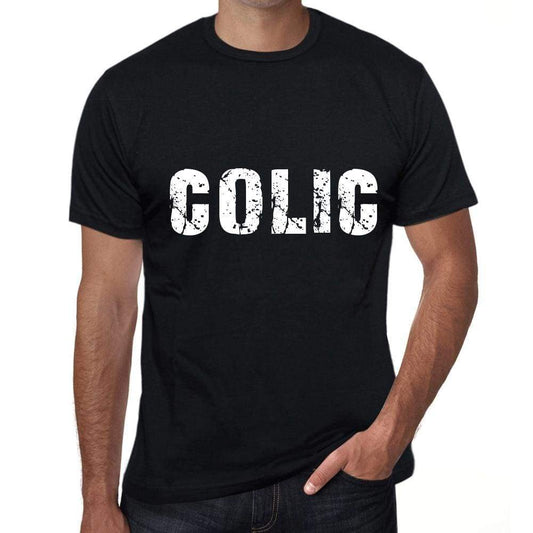 Colic Mens Retro T Shirt Black Birthday Gift 00553 - Black / Xs - Casual