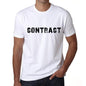 Contract Mens T Shirt White Birthday Gift 00552 - White / Xs - Casual