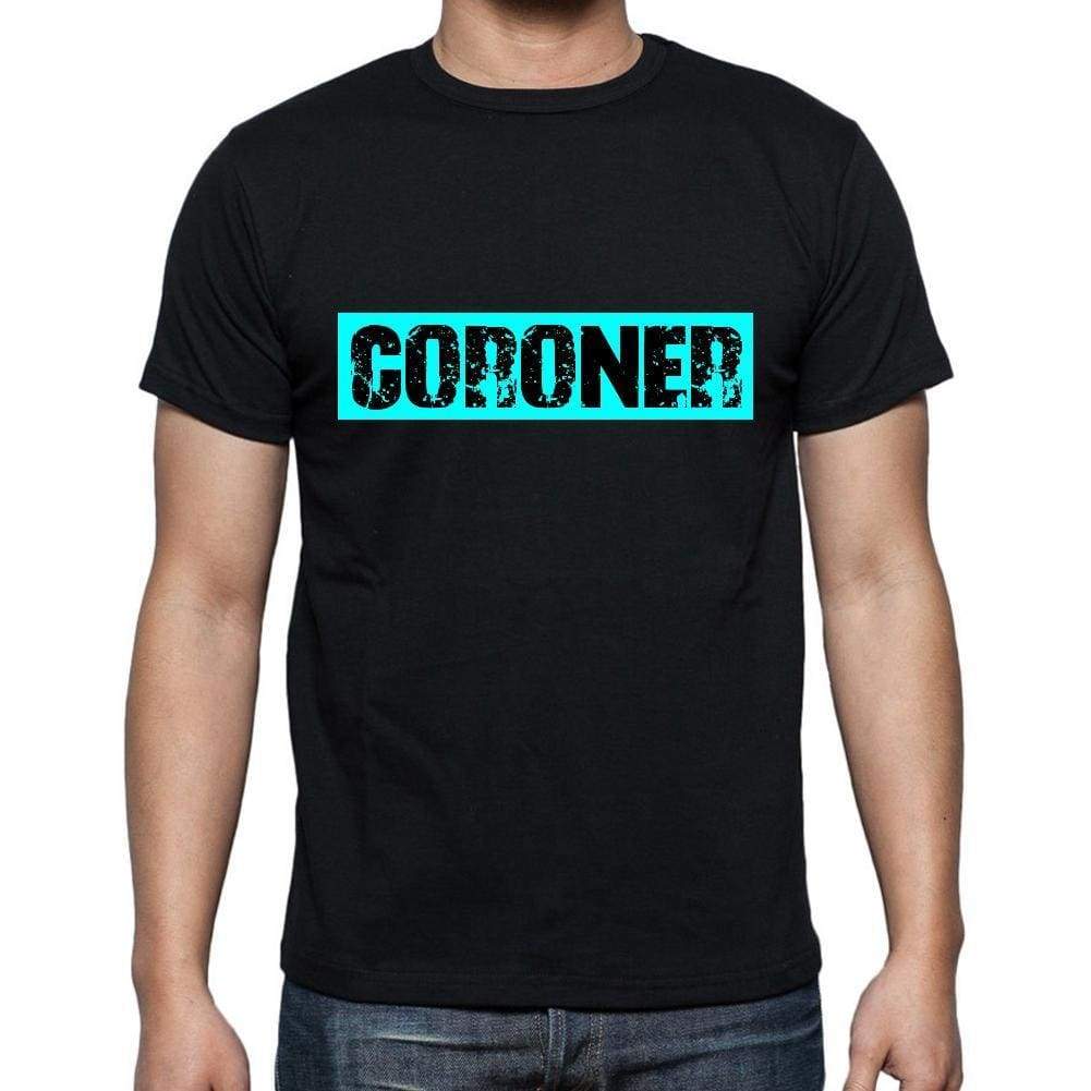 Coroner T Shirt Mens T-Shirt Occupation S Size Black Cotton - T-Shirt