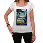 Courtown North Pura Vida Beach Name White Womens Short Sleeve Round Neck T-Shirt 00297 - White / Xs - Casual