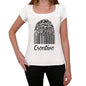 Creative Fingerprint White Womens Short Sleeve Round Neck T-Shirt Gift T-Shirt 00304 - White / Xs - Casual