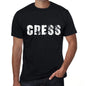 Cress Mens Retro T Shirt Black Birthday Gift 00553 - Black / Xs - Casual
