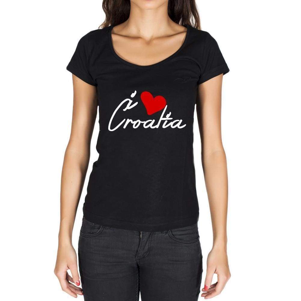 Croatia Womens Short Sleeve Round Neck T-Shirt - Casual