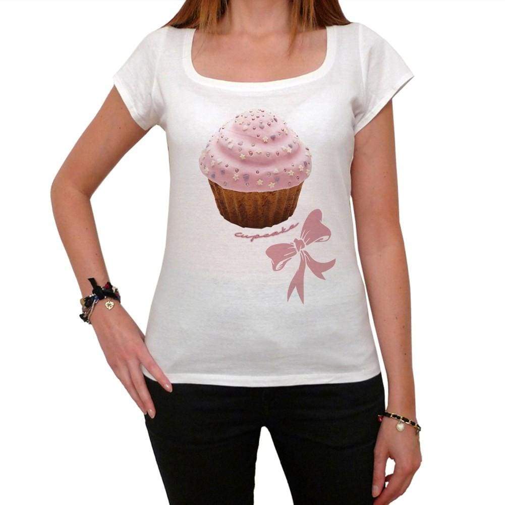 Cupcake Bijoux Jewels Pink Stars Womens Short Sleeve Scoop Neck Tee 00152