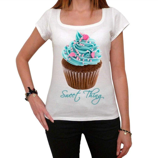 Cupcake Blue Pink Chocolate Womens T-Shirt Gift T Shirt Womens Tee 00167 - T-Shirt