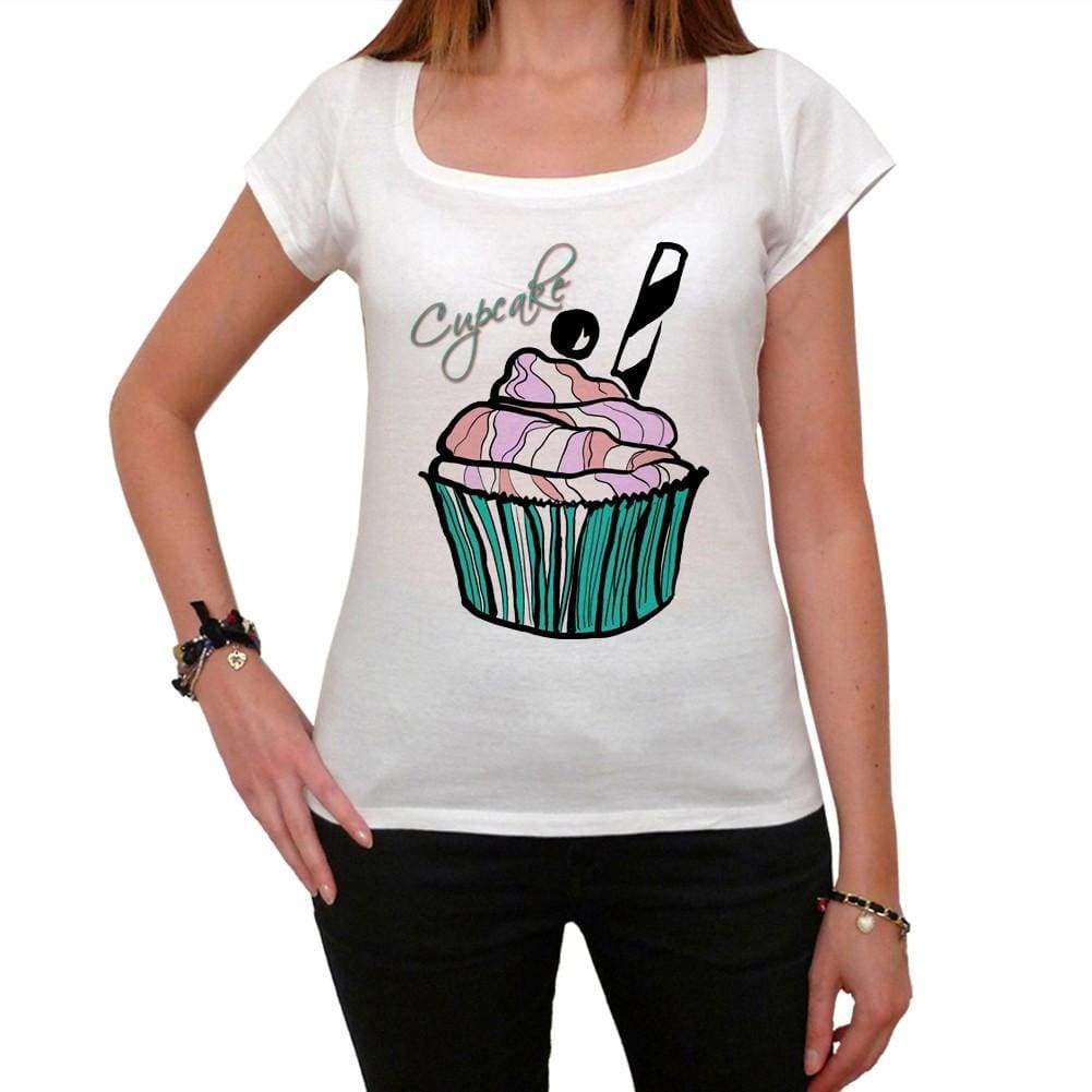 Cupcake Icecream Womens Short Sleeve Scoop Neck Tee 00152