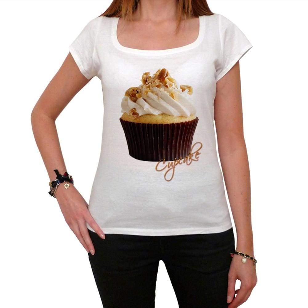 Cupcake Nuts Womens Short Sleeve Scoop Neck Tee 00152