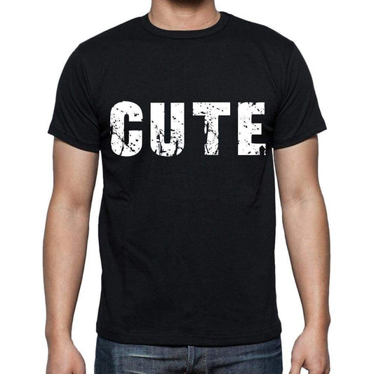 Cute Mens Short Sleeve Round Neck T-Shirt - Casual