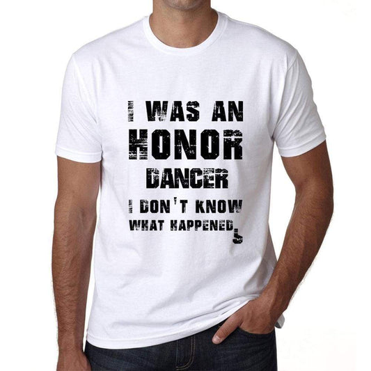 Dancer What Happened White Mens Short Sleeve Round Neck T-Shirt 00316 - White / S - Casual