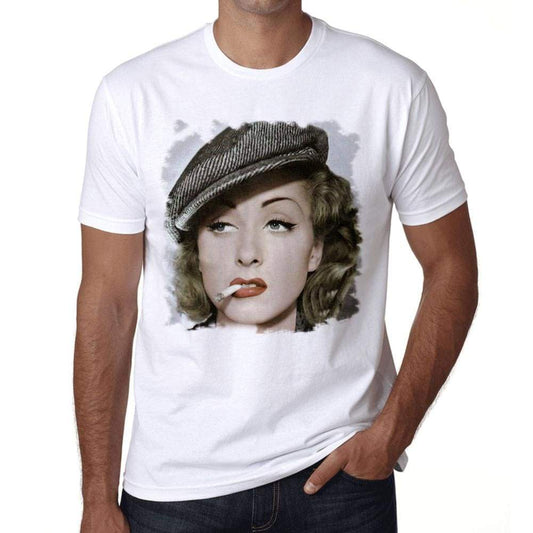 Danielle Darrieux Mens T-Shirt White Birthday Gift 00515 - White / Xs - Casual