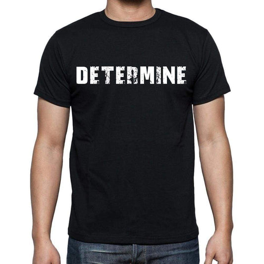 Determine Mens Short Sleeve Round Neck T-Shirt Black T-Shirt En
