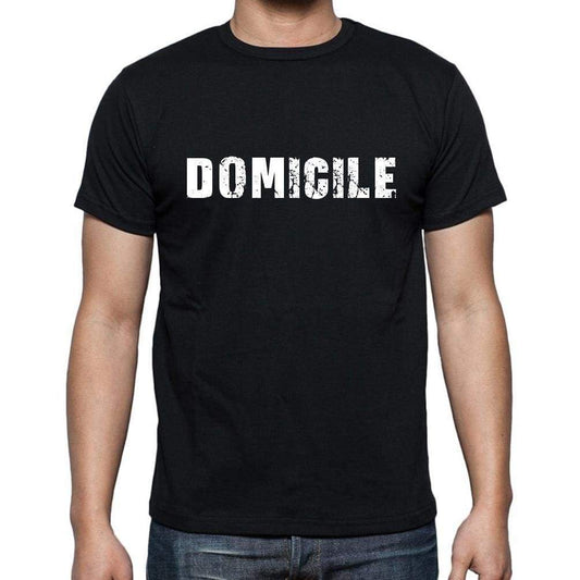 Domicile French Dictionary Mens Short Sleeve Round Neck T-Shirt 00009 - Casual