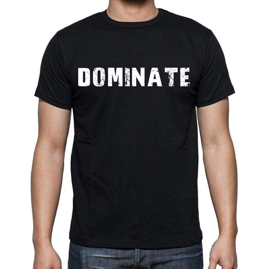 Dominate Mens Short Sleeve Round Neck T-Shirt Black T-Shirt En