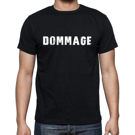 Dommage French Dictionary Mens Short Sleeve Round Neck T-Shirt 00009 - Casual