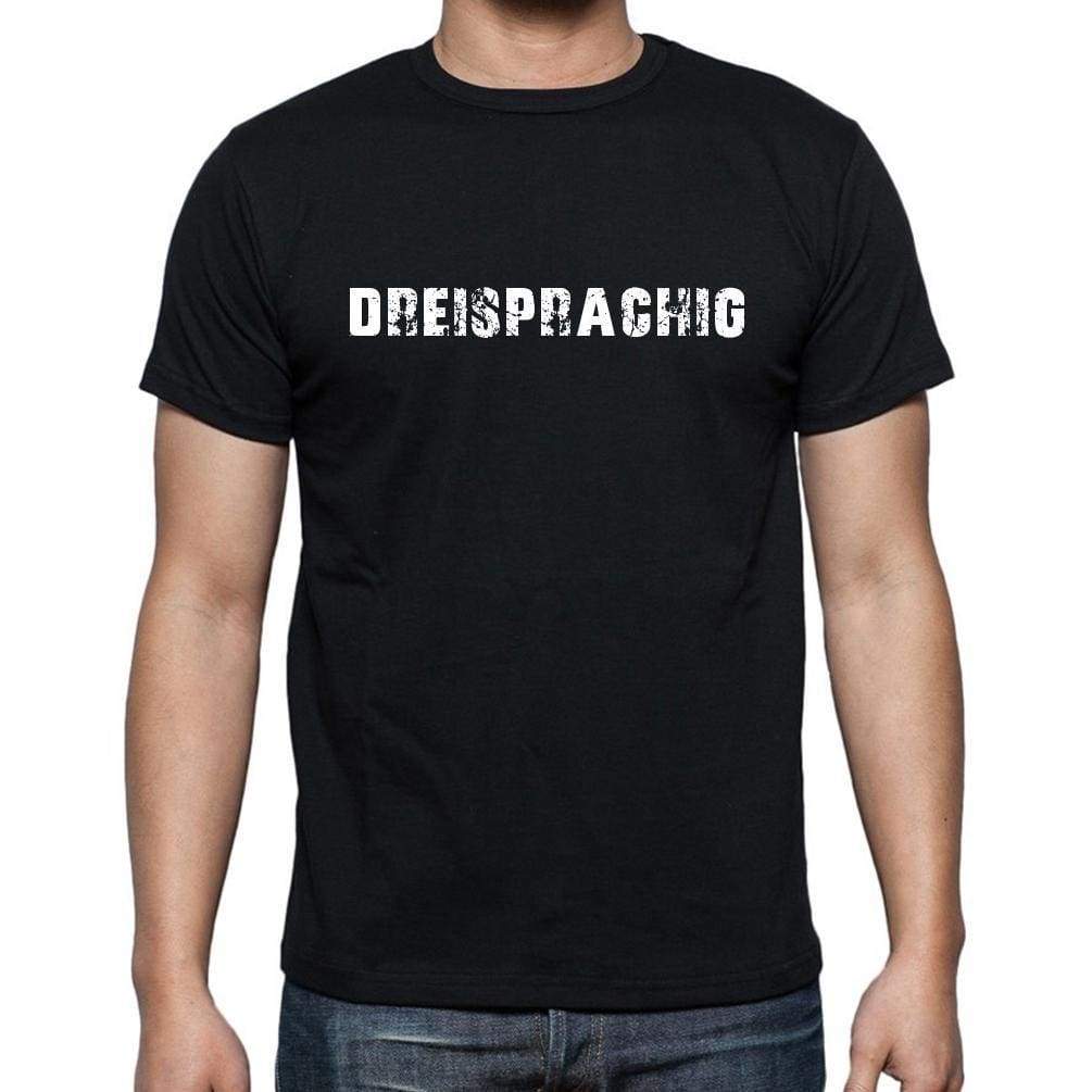 Dreisprachig Mens Short Sleeve Round Neck T-Shirt - Casual