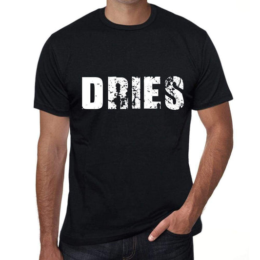 Dries Mens Retro T Shirt Black Birthday Gift 00553 - Black / Xs - Casual