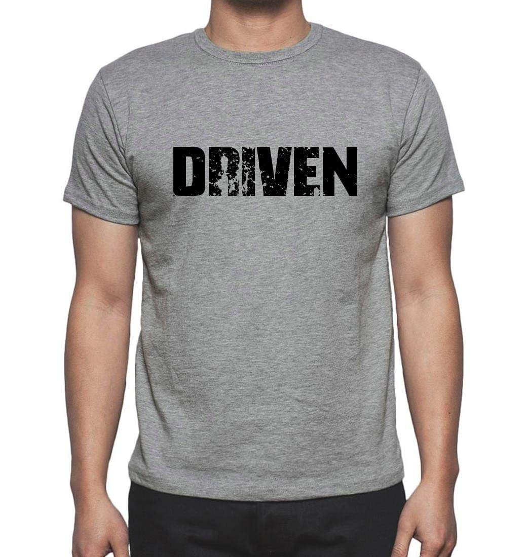 Driven Grey Mens Short Sleeve Round Neck T-Shirt 00018 - Grey / S - Casual