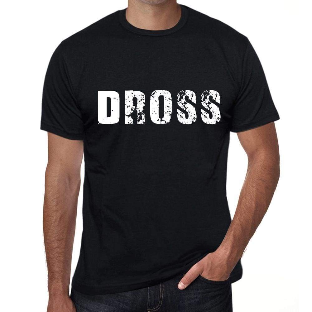 Dross Mens Retro T Shirt Black Birthday Gift 00553 - Black / Xs - Casual