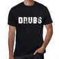 Drubs Mens Retro T Shirt Black Birthday Gift 00553 - Black / Xs - Casual