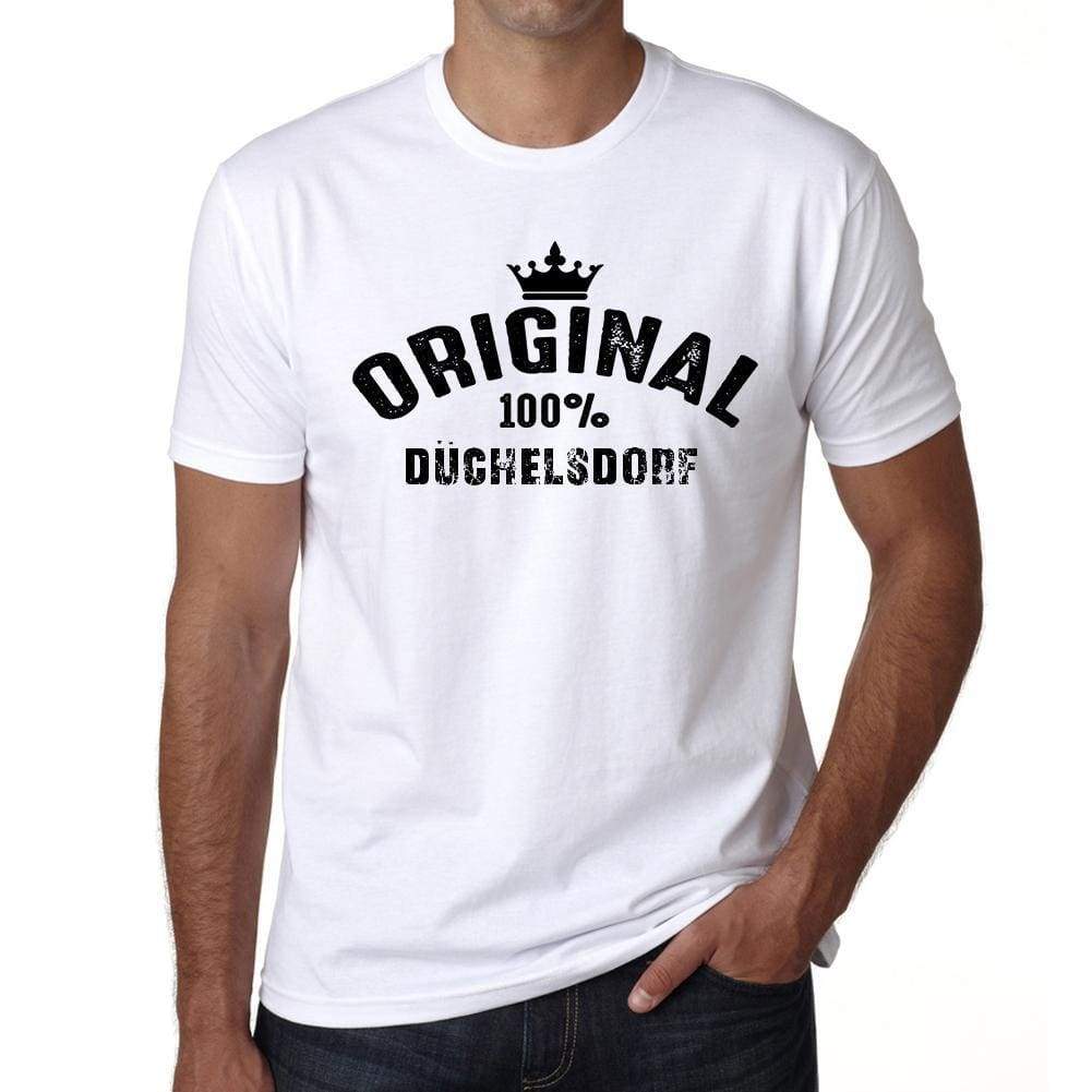Düchelsdorf 100% German City White Mens Short Sleeve Round Neck T-Shirt 00001 - Casual