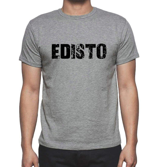 Edisto Grey Mens Short Sleeve Round Neck T-Shirt 00018 - Grey / S - Casual