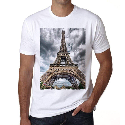 Eiffel Tower Mens Short Sleeve Round Neck T-Shirt 00170