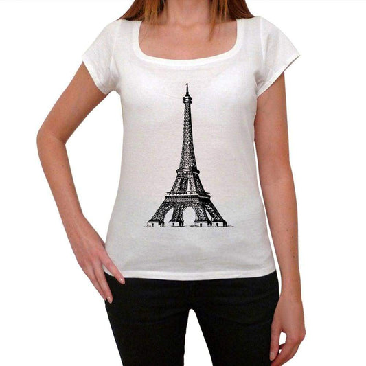 Eiffel Tower Png Womens Short Sleeve Scoop Neck Tee 00171