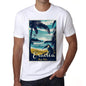Eraclea Pura Vida Beach Name White Mens Short Sleeve Round Neck T-Shirt 00292 - White / S - Casual