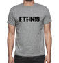 Ethnic Grey Mens Short Sleeve Round Neck T-Shirt 00018 - Grey / S - Casual