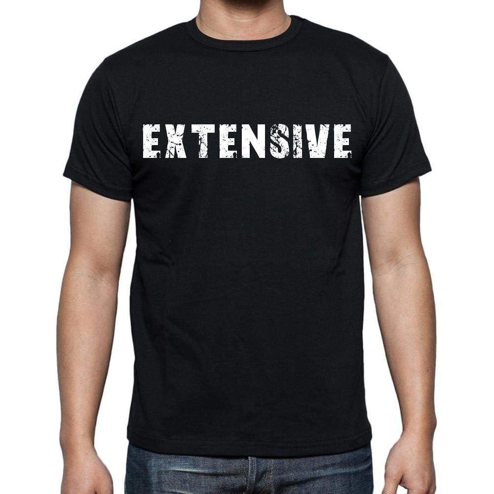 Extensive Mens Short Sleeve Round Neck T-Shirt Black T-Shirt En
