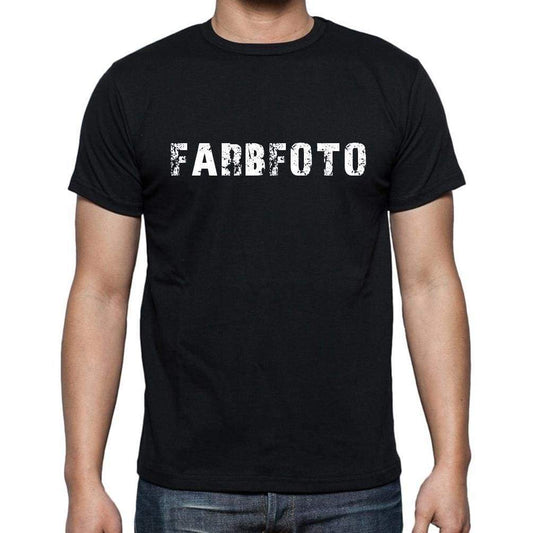 Farbfoto Mens Short Sleeve Round Neck T-Shirt - Casual