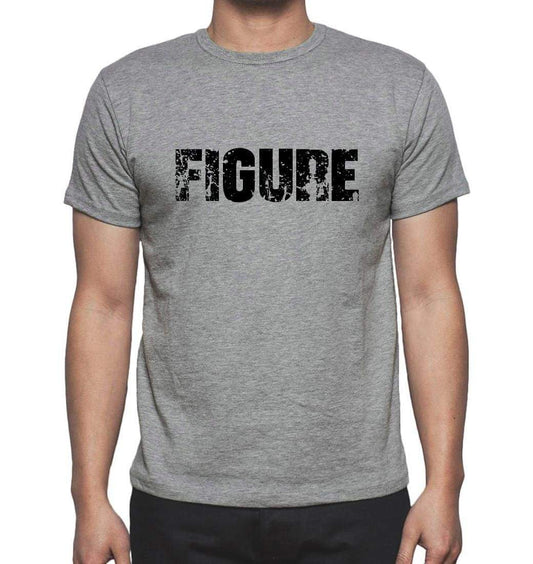 Figure Grey Mens Short Sleeve Round Neck T-Shirt 00018 - Grey / S - Casual