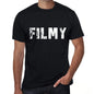 Filmy Mens Retro T Shirt Black Birthday Gift 00553 - Black / Xs - Casual