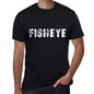 fisheye Mens Vintage T shirt Black Birthday Gift 00555 - Ultrabasic