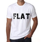 Flat Mens T Shirt White Birthday Gift 00552 - White / Xs - Casual
