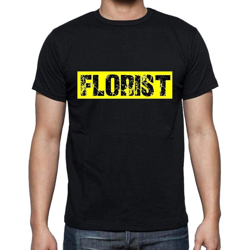 Florist T Shirt Mens T-Shirt Occupation S Size Black Cotton - T-Shirt