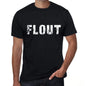 Flout Mens Retro T Shirt Black Birthday Gift 00553 - Black / Xs - Casual