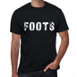 Foots Mens Retro T Shirt Black Birthday Gift 00553 - Black / Xs - Casual