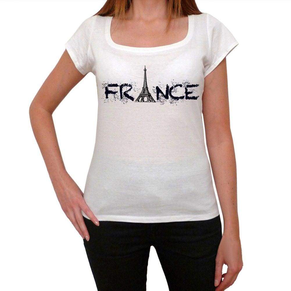 France 1 Womens Short Sleeve Scoop Neck Tee 00171