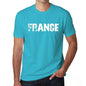 France Mens Short Sleeve Round Neck T-Shirt 00020 - Blue / S - Casual