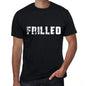 frilled Mens Vintage T shirt Black Birthday Gift 00555 - Ultrabasic