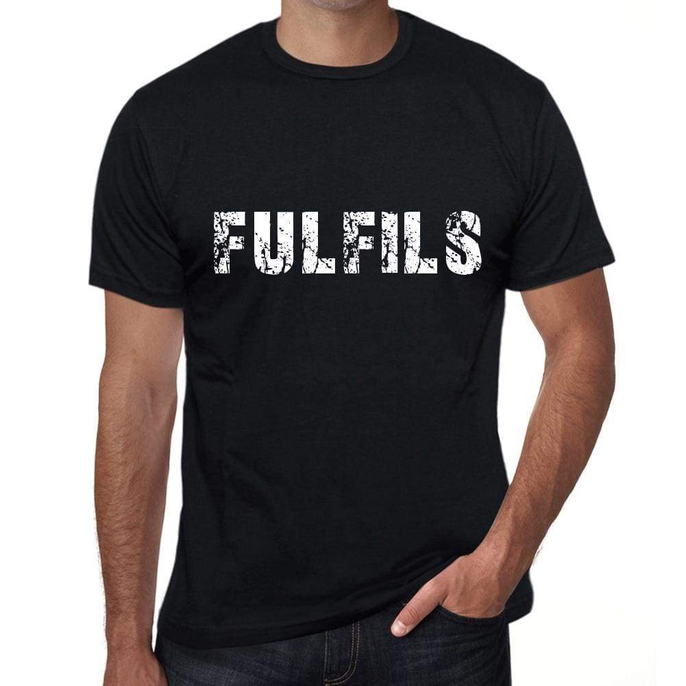 fulfils Mens Vintage T shirt Black Birthday Gift 00555 - Ultrabasic