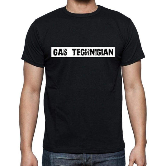 Gas Technician T Shirt Mens T-Shirt Occupation S Size Black Cotton - T-Shirt