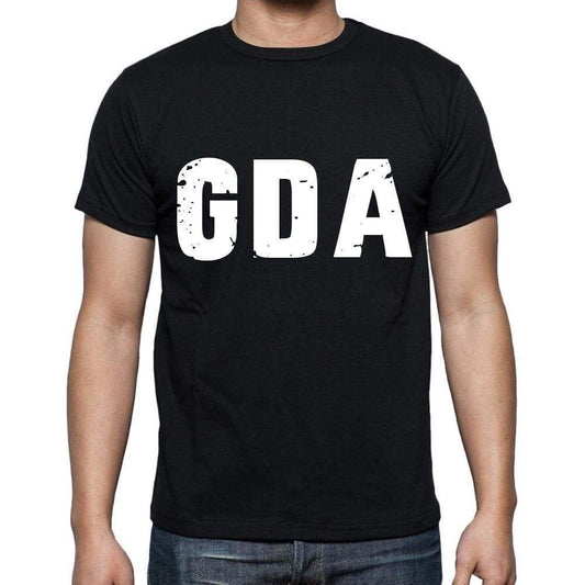 Gda Men T Shirts Short Sleeve T Shirts Men Tee Shirts For Men Cotton Black 3 Letters - Casual