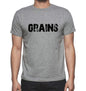 Grains Grey Mens Short Sleeve Round Neck T-Shirt 00018 - Grey / S - Casual