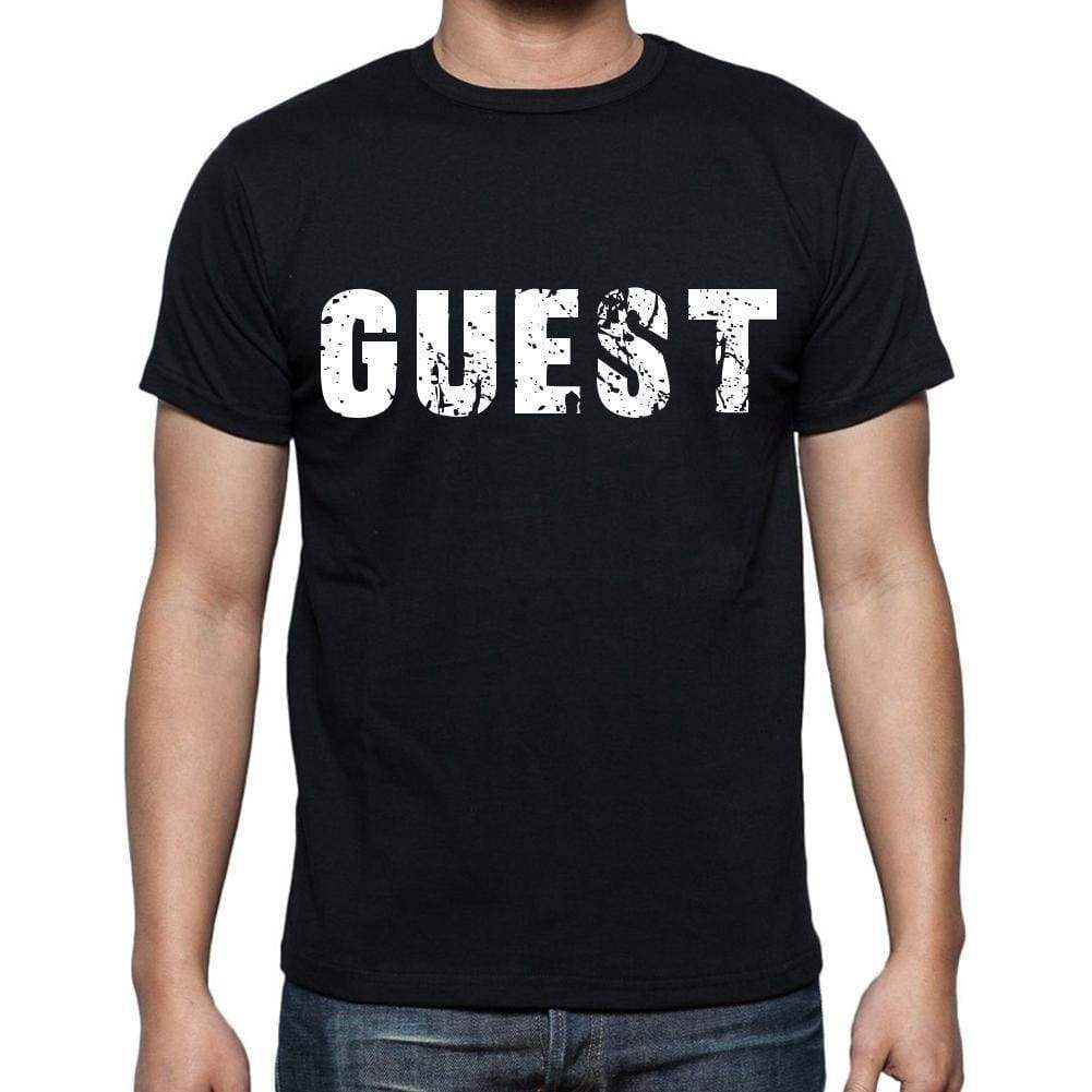 Guest Mens Short Sleeve Round Neck T-Shirt Black T-Shirt En