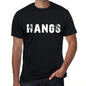 Hangs Mens Retro T Shirt Black Birthday Gift 00553 - Black / Xs - Casual