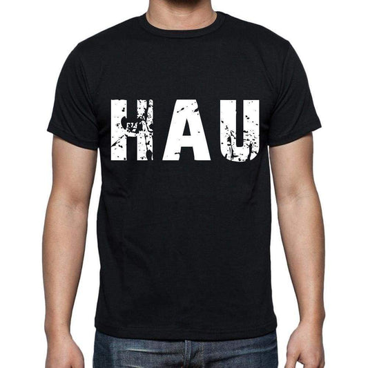 Hau Men T Shirts Short Sleeve T Shirts Men Tee Shirts For Men Cotton Black 3 Letters - Casual