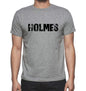 Holmes Grey Mens Short Sleeve Round Neck T-Shirt 00018 - Grey / S - Casual